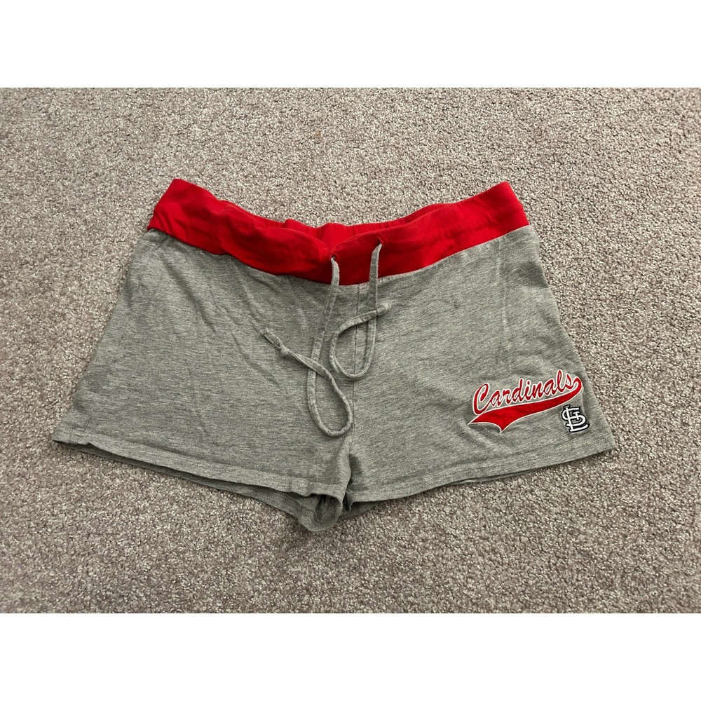 Sideline St Louis Cardinals Shorts Womens Large Gray Excellent MLB Fanwear
